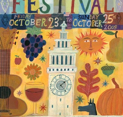 Calef Brown, 2009 san francisco harvest festival poster