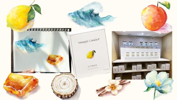 carly martin yankee candle packaging illustration